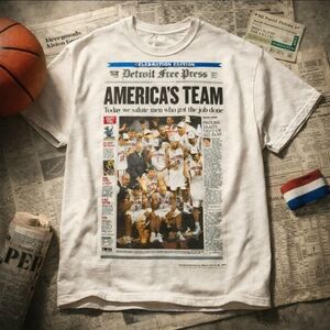 VTG Y2K Detroit Pistons 2004 NBA Champions America’s Team Detroit Free Press